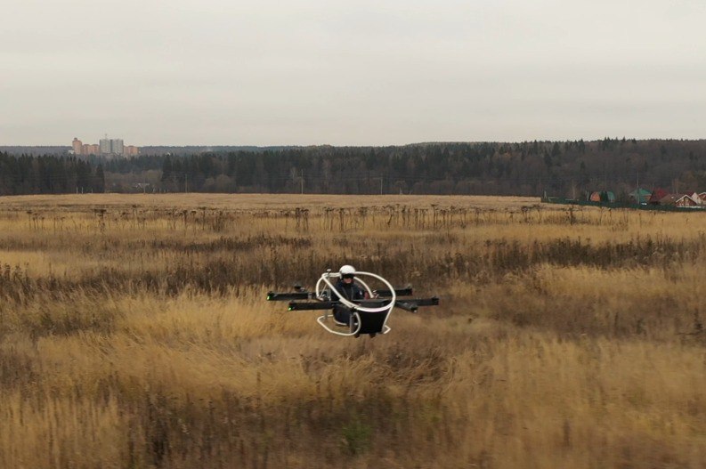 Экспериментальный летающий аппарат ховерборд